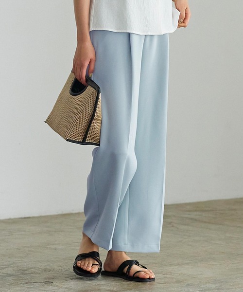 KOBE LETTUCE(コウベレタス)の「ハイウエストストレートパンツ(その他パンツ・レディース・サックスブルー/ミント/ピンク/パープル・M/S)」の3枚目の写真