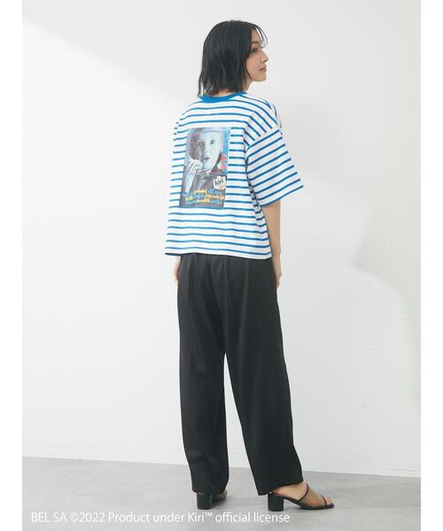 Green　Parks（グリーンパークス）の「KiriバックプリントボーダーT（Tシャツ/カットソー・レディース・その他7・FREE）」の4枚目の写真