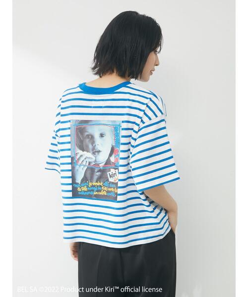 Green　Parks（グリーンパークス）の「KiriバックプリントボーダーT（Tシャツ/カットソー・レディース・その他7・FREE）」の6枚目の写真