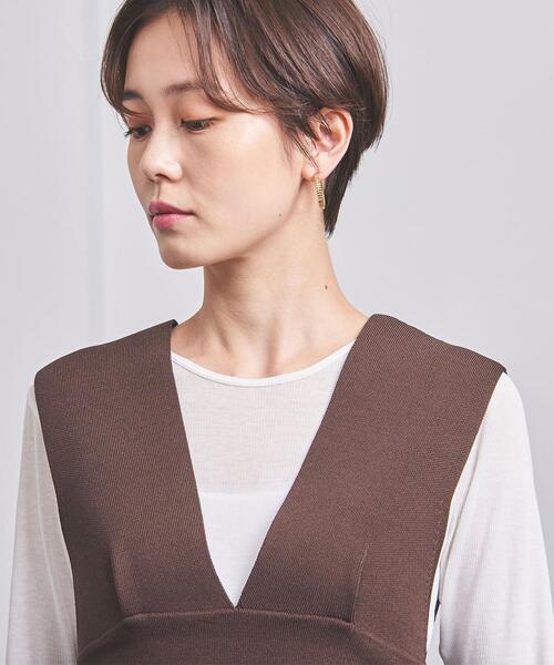 UNITED ARROWS（ユナイテッドアローズ）の「ニット ビスチェ（その他トップス・レディース・ブラック/ダークブラウン・FREE）」の8枚目の写真