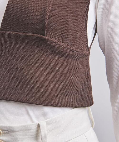 UNITED ARROWS（ユナイテッドアローズ）の「ニット ビスチェ（その他トップス・レディース・ブラック/ダークブラウン・FREE）」の14枚目の写真