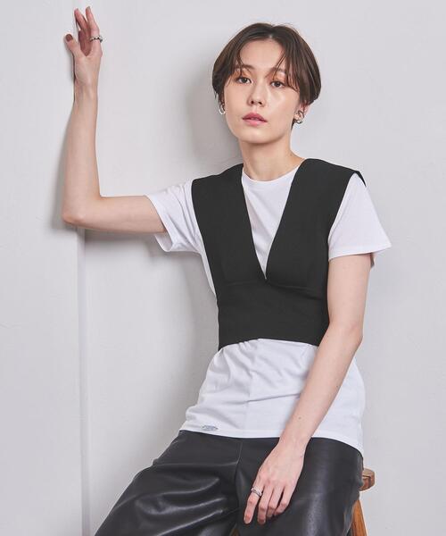 UNITED ARROWS（ユナイテッドアローズ）の「ニット ビスチェ（その他トップス・レディース・ブラック/ダークブラウン・FREE）」の7枚目の写真