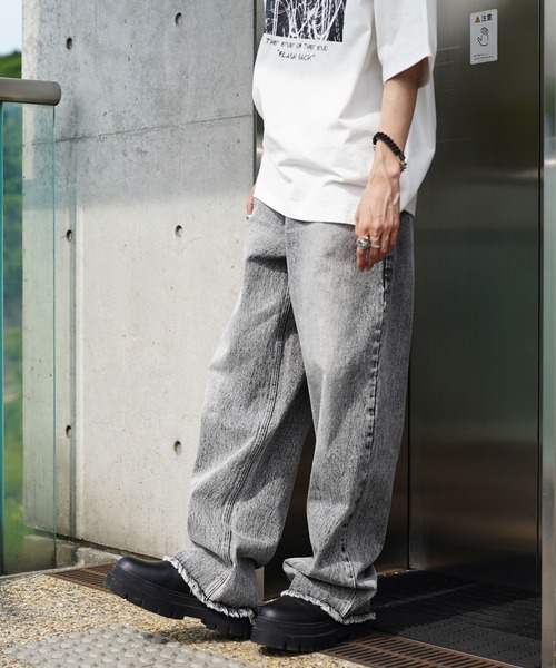 G.O.C（ジーオーシー）の「カットオフ ワイド カラー デニム