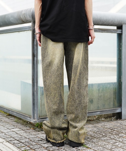 G.O.C（ジーオーシー）の「カットオフ ワイド カラー デニム パンツ（デニムパンツ・メンズ・ホワイト/パープル/レッド/イエロー・MEDIUM/LARGE）」の21枚目の写真