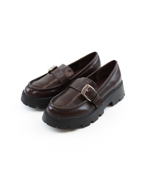 VIVIAN（ヴィヴィアン）の「厚底バックルベルトローファー ZOZOTOWN+オフィシャルサイト限定商品（ローファー・レディース・ダークブラウン/ブラック系その他・LL/S/M/L）」の4枚目の写真