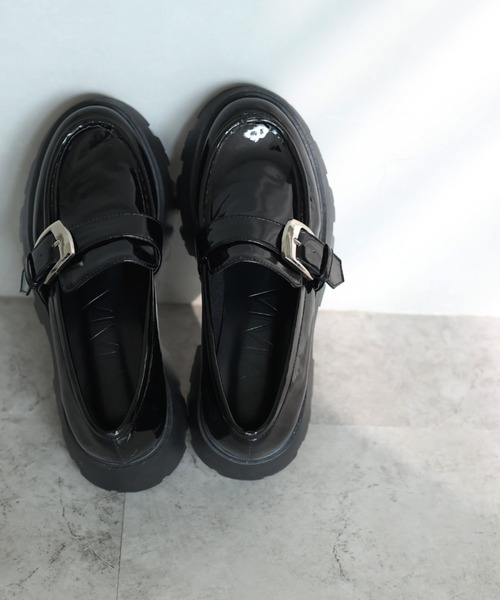 VIVIAN（ヴィヴィアン）の「厚底バックルベルトローファー ZOZOTOWN+オフィシャルサイト限定商品（ローファー・レディース・ダークブラウン/ブラック系その他・LL/S/M/L）」の9枚目の写真