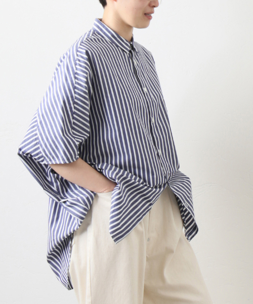 ジャーナルスタンダード ラックス　美品ストライプ ドロップシャツ JOURNAL STANDARD LUXE（ジャーナルスタンダード ラックス）の