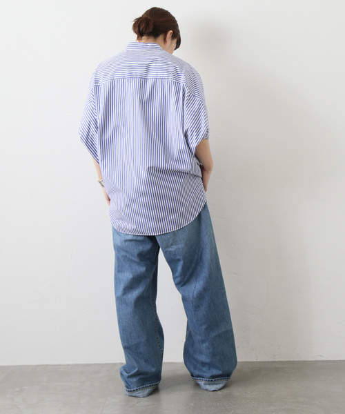 journal standard luxe ストライプ ドロップシャツ JOURNAL STANDARD LUXE（ジャーナルスタンダード ラックス）の