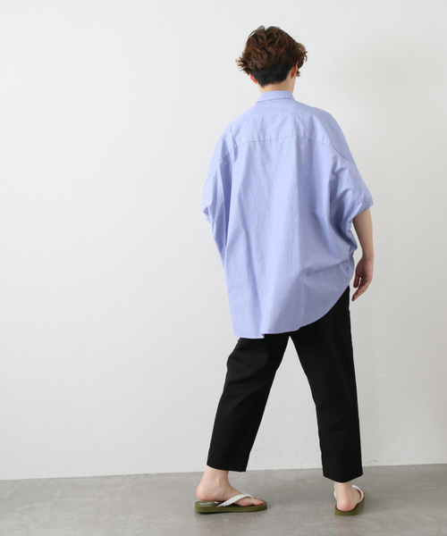 journal standard luxe ドロップシャツ　ブルー JOURNAL STANDARD LUXE（ジャーナルスタンダード ラックス）の