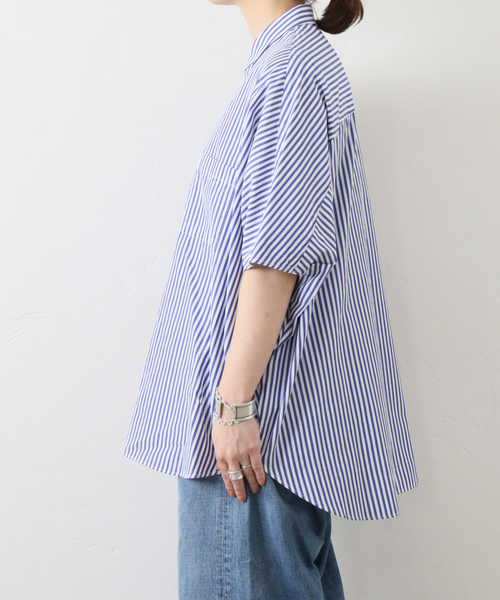 journal standard luxe ストライプ ドロップシャツ JOURNAL STANDARD LUXE（ジャーナルスタンダード ラックス）の