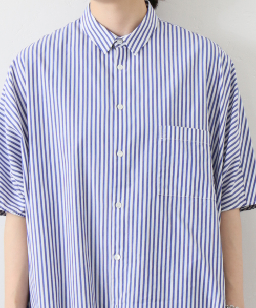 journal standard luxe ストライプ ドロップシャツ JOURNAL STANDARD LUXE（ジャーナルスタンダード ラックス）の