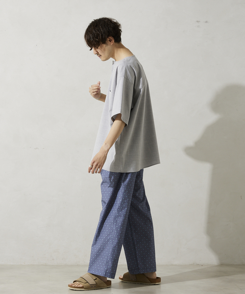 JOURNAL STANDARD relume(ジャーナルスタンダード レリューム)の「RE:TR STRETCH ヘンリーネック半袖シャツ(シャツ/ブラウス・メンズ・ライトグレー/サックスブルー/アイボリー・MEDIUM/LARGE)」の16枚目の写真