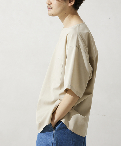 JOURNAL STANDARD relume(ジャーナルスタンダード レリューム)の「RE:TR STRETCH ヘンリーネック半袖シャツ(シャツ/ブラウス・メンズ・ライトグレー/サックスブルー/アイボリー・MEDIUM/LARGE)」の22枚目の写真