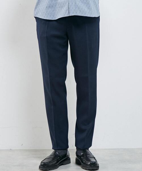 MEN'S MELROSE（メンズメルローズ）の「【WEB限定】イージーケアウーリーサージセットアップパンツ（スラックス・メンズ・ネイビー/ライトブラウン/ブラック/チャコールグレー・3/4/2）」の5枚目の写真