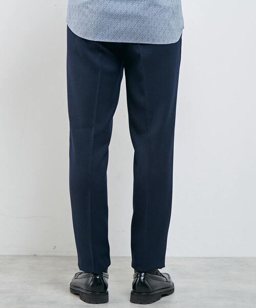 MEN'S MELROSE（メンズメルローズ）の「【WEB限定】イージーケアウーリーサージセットアップパンツ（スラックス・メンズ・ネイビー/ライトブラウン/ブラック/チャコールグレー・3/4/2）」の7枚目の写真