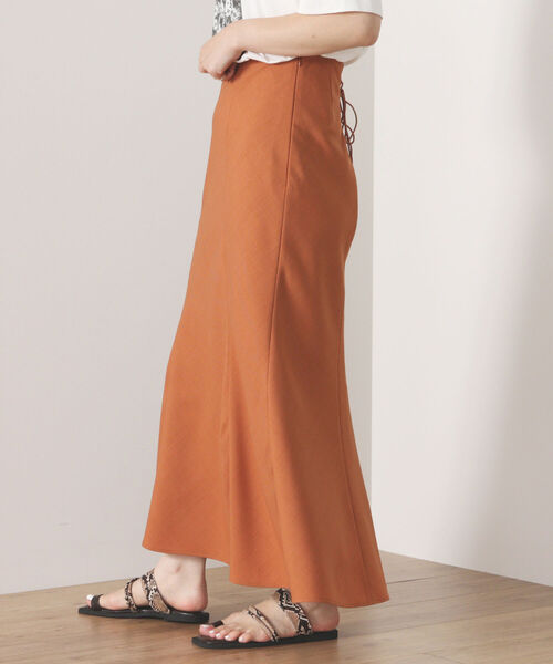 BEAMS HEART（ビームスハート）の「BEAMS HEART / レースアップ マーメイド スカート（スカート・レディース・オレンジ/ブラック系その他4/イエロー系その他2・FREE）」の5枚目の写真