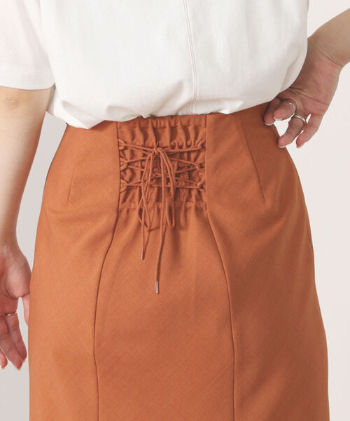 BEAMS HEART（ビームスハート）の「BEAMS HEART / レースアップ マーメイド スカート（スカート・レディース・オレンジ/ブラック系その他4/イエロー系その他2・FREE）」の7枚目の写真