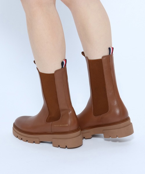 TOMMY HILFIGER（トミーヒルフィガー）の「チェルシーブーツ（ブーツ・レディース・ブラウン/ブラック・24cm/23.5cm/23cm）」の7枚目の写真