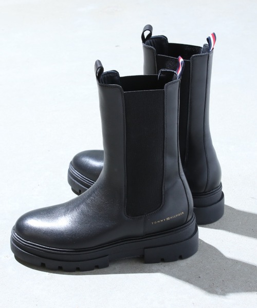 TOMMY HILFIGER（トミーヒルフィガー）の「チェルシーブーツ（ブーツ・レディース・ブラウン/ブラック・24cm/23.5cm/23cm）」の4枚目の写真