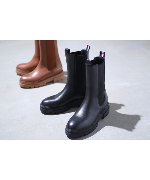 TOMMY HILFIGER（トミーヒルフィガー）の「チェルシーブーツ（ブーツ・レディース・ブラウン/ブラック・24cm/23.5cm/23cm）」の5枚目の写真