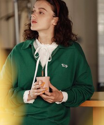 FREAK'S STORE | TOWN CRAFT  × FREAK'S STORE/タウンクラフト The FOXハーフジップポロスウェット(スウェット)