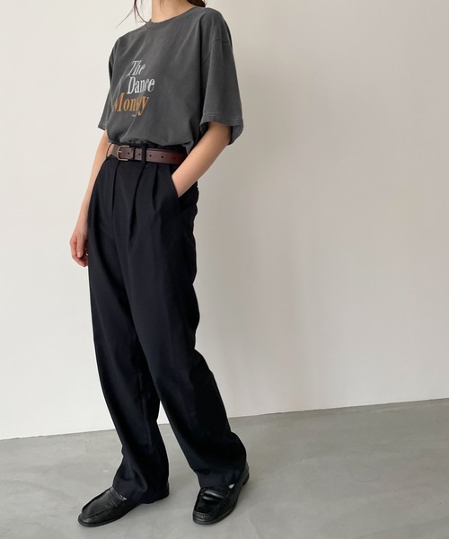CANAL JEAN(キャナルジーン)の「El mar(エルマール) "The Dance Monkey"ピグメント半袖Tシャツ(Tシャツ/カットソー・レディース・チャコールグレー・ONE SIZE)」の2枚目の写真