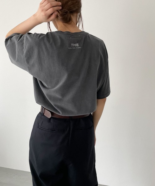 CANAL JEAN(キャナルジーン)の「El mar(エルマール) "The Dance Monkey"ピグメント半袖Tシャツ(Tシャツ/カットソー・レディース・チャコールグレー・ONE SIZE)」の3枚目の写真