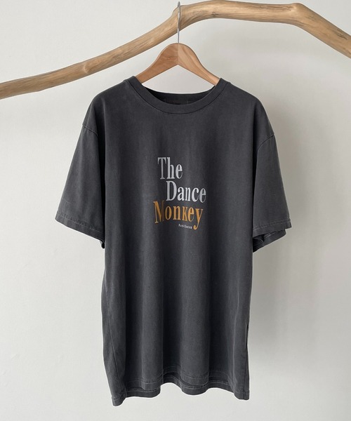 CANAL JEAN(キャナルジーン)の「El mar(エルマール) "The Dance Monkey"ピグメント半袖Tシャツ(Tシャツ/カットソー・レディース・チャコールグレー・ONE SIZE)」の8枚目の写真