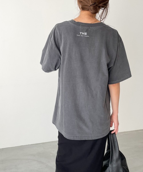 CANAL JEAN(キャナルジーン)の「El mar(エルマール) "The Dance Monkey"ピグメント半袖Tシャツ(Tシャツ/カットソー・レディース・チャコールグレー・ONE SIZE)」の11枚目の写真