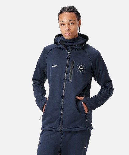 ジャケット・アウター 22AW POLARTEC FLEECE POWER STRETCH SOPH. | POLARTEC POWER STRETCH ZIP UP GAITER HOODIE(M BEIGE):