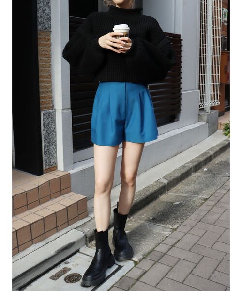 EVRIS（エヴリス）の「サイドゴアインソールワークブーツ（ブーツ・レディース・ブラック/アイボリー・SMALL/LARGE/MEDIUM）」の6枚目の写真