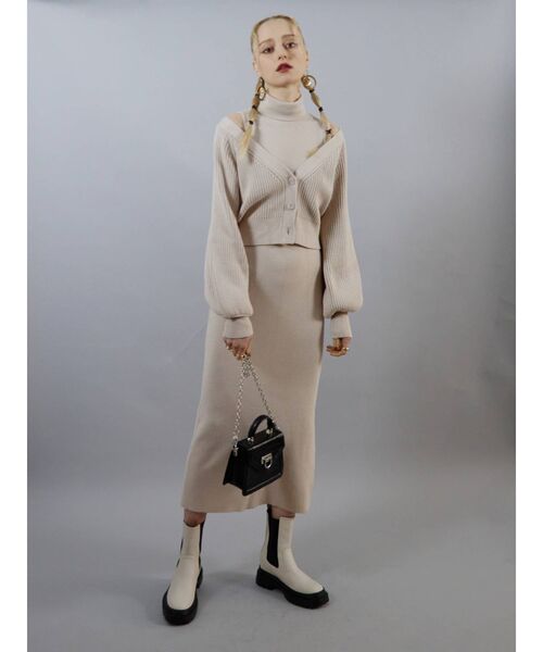 EVRIS（エヴリス）の「サイドゴアインソールワークブーツ（ブーツ・レディース・ブラック/アイボリー・SMALL/LARGE/MEDIUM）」の18枚目の写真