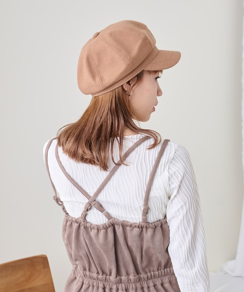 COLONY 2139（コロニートゥーワンスリーナイン）の「ポリエステルビスコースキャスケット（キャスケット・レディース・ブラック/ブラウン/グレー/アイボリー・FREE）」の16枚目の写真