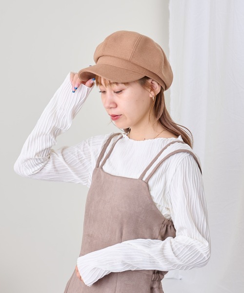 COLONY 2139（コロニートゥーワンスリーナイン）の「ポリエステルビスコースキャスケット（キャスケット・レディース・ブラック/ブラウン/グレー/アイボリー・FREE）」の13枚目の写真