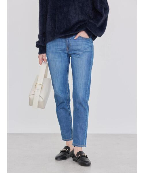 AMERICAN HOLIC(アメリカンホリック)の「テーパードデニム(デニムパンツ・レディース・ライトインディゴブルー/サックスブルー/ライトグレー/ブラック/ワンウォッシュ・L/XS/XL/S/M)」の11枚目の写真