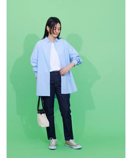 AMERICAN HOLIC(アメリカンホリック)の「テーパードデニム(デニムパンツ・レディース・ライトインディゴブルー/サックスブルー/ライトグレー/ブラック/ワンウォッシュ・L/XS/XL/S/M)」の7枚目の写真