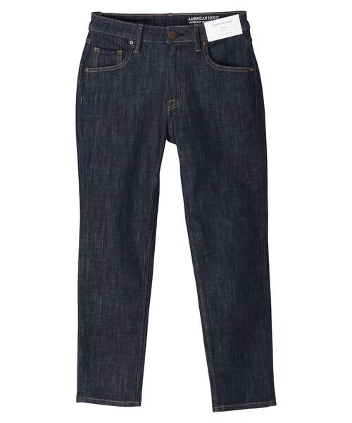 AMERICAN HOLIC(アメリカンホリック)の「テーパードデニム(デニムパンツ・レディース・ライトインディゴブルー/サックスブルー/ライトグレー/ブラック/ワンウォッシュ・L/XS/XL/S/M)」の8枚目の写真