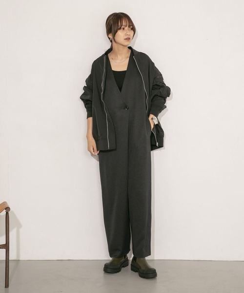 KBF（ケイビーエフ）の「ラップサロペット（サロペット/オーバーオール・レディース・カーキ/ブラック・38/36）」の20枚目の写真