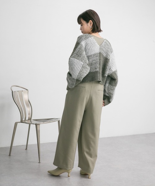 KBF（ケイビーエフ）の「ラップサロペット（サロペット/オーバーオール・レディース・カーキ/ブラック・38/36）」の7枚目の写真