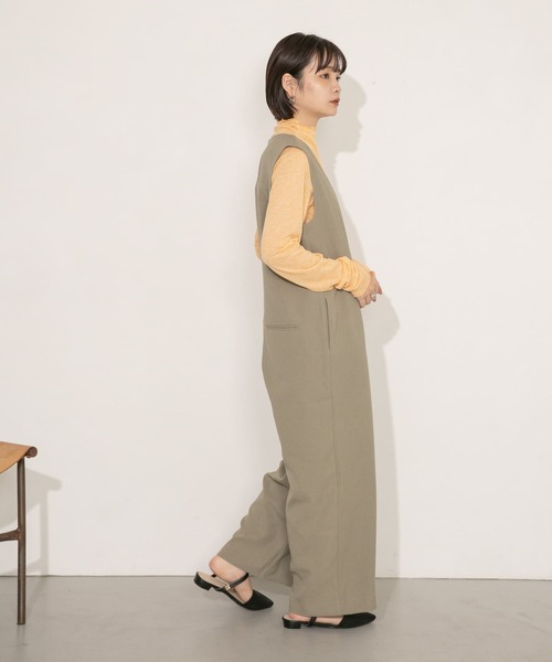 KBF（ケイビーエフ）の「ラップサロペット（サロペット/オーバーオール・レディース・カーキ/ブラック・38/36）」の21枚目の写真