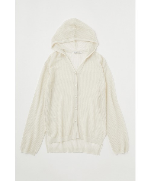 MOUSSY（マウジー）の「SHEER HOODIE カーディガン
