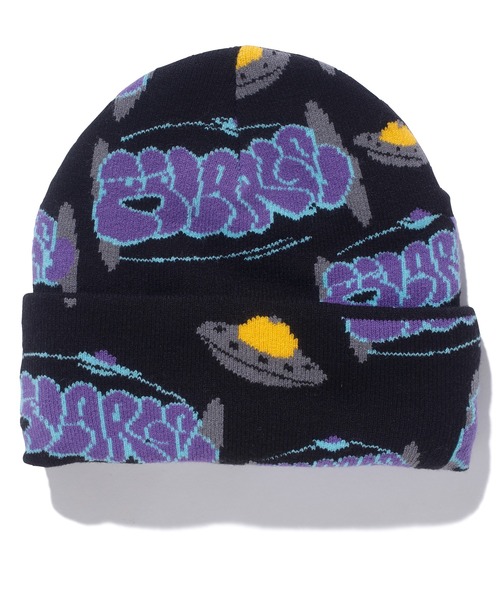 XLARGE（エクストララージ）の「GRAFFITI KNIT CAP（ニットキャップ/ビーニー・メンズ・ブラック/グレー・ONE SIZE）」の2枚目の写真