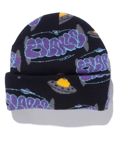 XLARGE（エクストララージ）の「GRAFFITI KNIT CAP（ニットキャップ/ビーニー・メンズ・ブラック/グレー・ONE SIZE）」の3枚目の写真