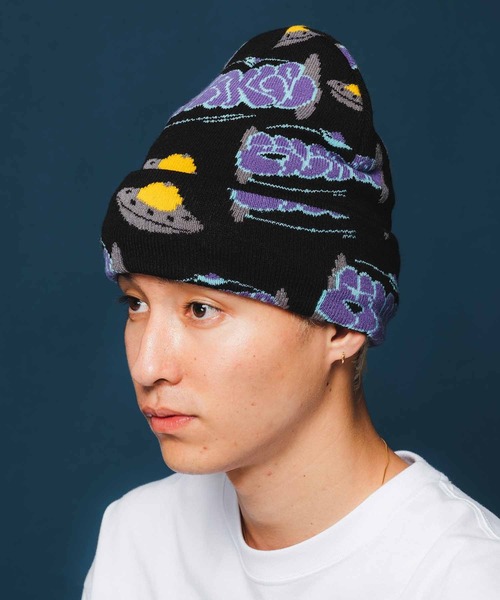 XLARGE（エクストララージ）の「GRAFFITI KNIT CAP（ニットキャップ/ビーニー・メンズ・ブラック/グレー・ONE SIZE）」の11枚目の写真