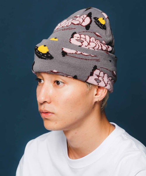 XLARGE（エクストララージ）の「GRAFFITI KNIT CAP（ニットキャップ/ビーニー・メンズ・ブラック/グレー・ONE SIZE）」の12枚目の写真