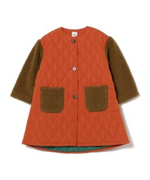 B:MING by BEAMS / ボアスリーブ キルト ノーカラー コート（110~150cm）