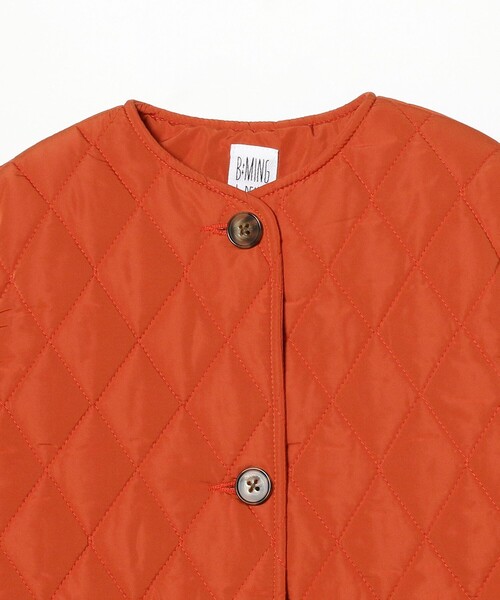 B:MING by BEAMS（ビーミングバイビームス）の「B:MING by BEAMS / ボアスリーブ キルト ノーカラー コート（110~150cm）（ノーカラーコート・キッズ・オリーブ/ダークオレンジ・140/120/130/110/150）」の12枚目の写真