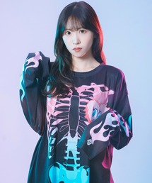TRAVAS TOKYO（トラバス トウキョウ）の「『アイドルマスター シンデレラガールズ』夢見りあむ×TRAVAS TOKYO / ロングスリーブTシャツ【ハート】（Tシャツ/カットソー）」