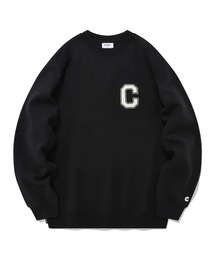 【COVERNAT】FELT STITCH C LOGO SWEATSHIRTS / カバーナット フェルト ステッチ C ロゴ スウェットシャツ