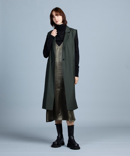 N.O.R.C（ノーク）の「TWジレ（ベスト・レディース・モカ/ダークグリーン/ブラック・M/S）」の9枚目の写真